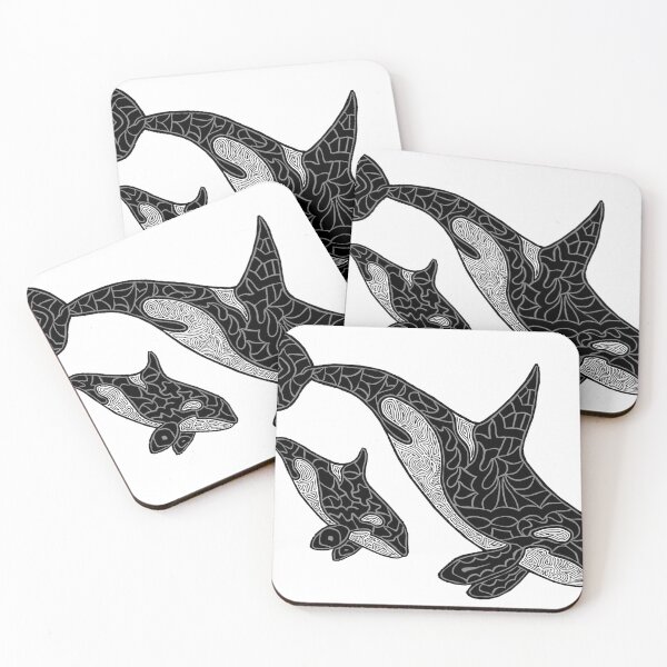 Item preview, Abstract Orcas designed and sold by Brianne Nichols.