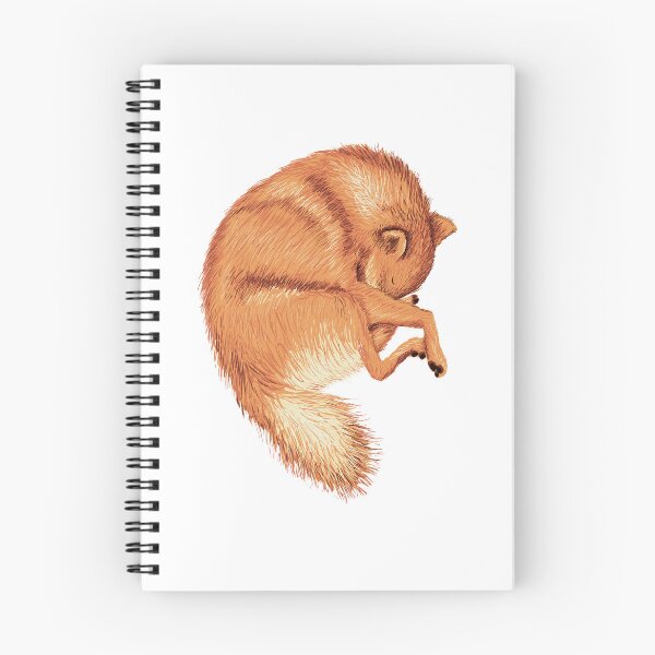Item preview, Cute sleeping Finnish spitz hiding its snoot between paws designed and sold by MarisG.