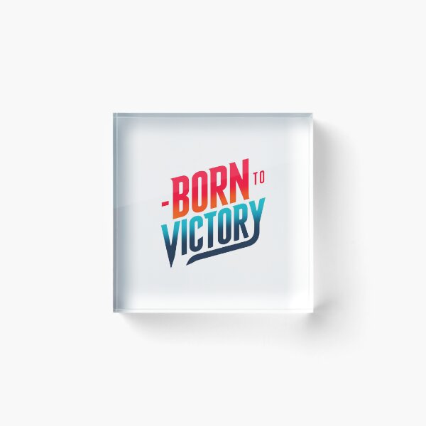 Item preview, Born to Victory - Dynamic Red-Blue Gradient designed and sold by Weknes.