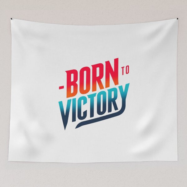 Item preview, Born to Victory - Dynamic Red-Blue Gradient designed and sold by Weknes.