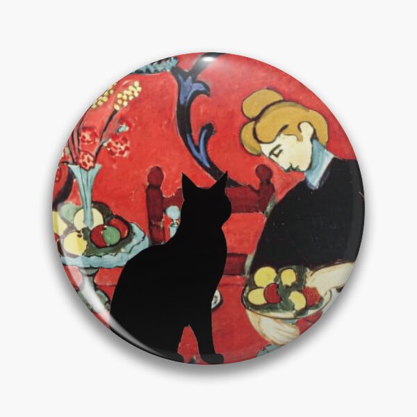 Item preview, Henri Matisse The Dessert with Added Black Cat, Harmony in Red 1908 in HD designed and sold by Arwen-Art.