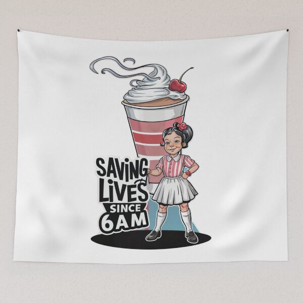 Item preview, Saving Lives Since 6am Coffee Barista,  For  barista,for a waiter, for a coffee shop designed and sold by winnermemes.