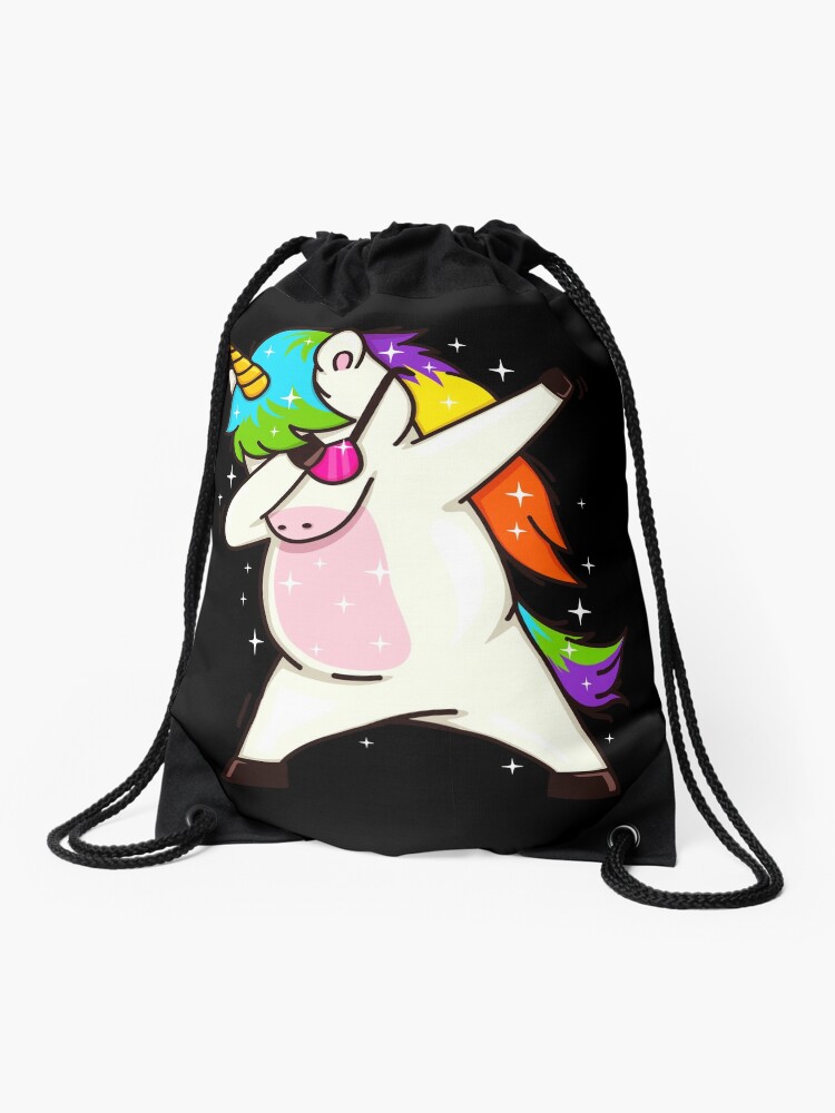 dabbing unicorn backpack