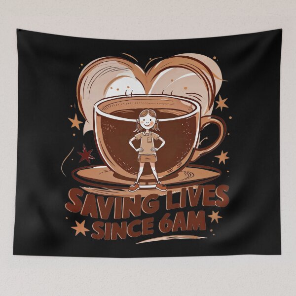 Item preview, Saving Lives Since 6am Coffee Barista,  For  barista,for a waiter, for a coffee shop designed and sold by winnermemes.