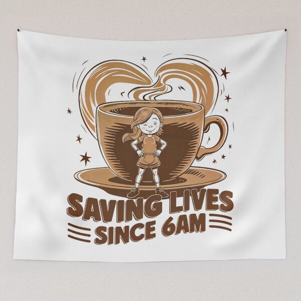 Item preview, Saving Lives Since 6am Coffee Barista,  For  barista,for a waiter, for a coffee shop designed and sold by winnermemes.