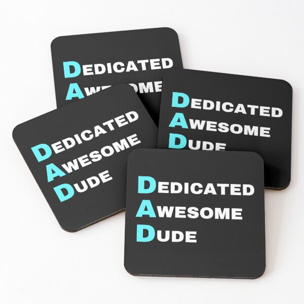 Item preview, Funny Dad Dedicated Awesome Dude  designed and sold by StudioTina.