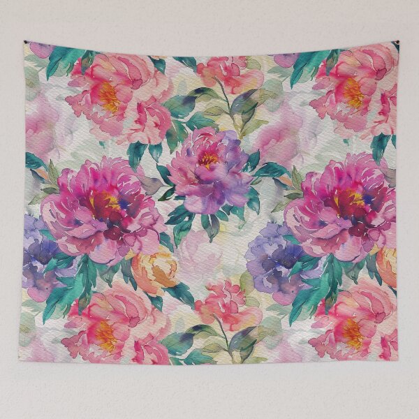 Item preview, Watercolor Flower Pattern designed and sold by MahsaWatercolor.