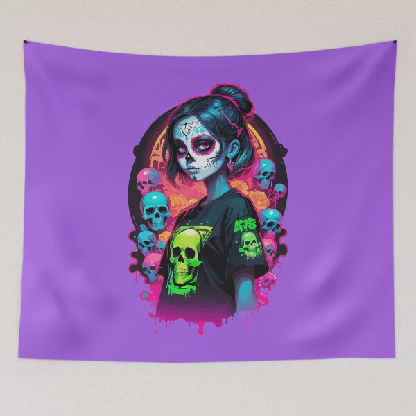 Item preview, Sugar Skull Girl Glow Series 01 designed and sold by A78-Designs.