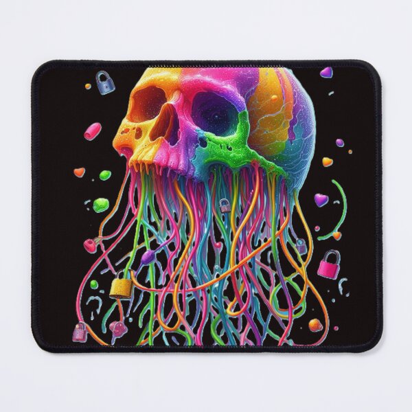 Item preview, Skull - jellyfish. Colorful print on a T-shirt T-shirt for boys and girls designed and sold by PrinceskiKinii.