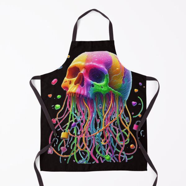Item preview, Skull - jellyfish. Colorful print on a T-shirt T-shirt for boys and girls designed and sold by PrinceskiKinii.
