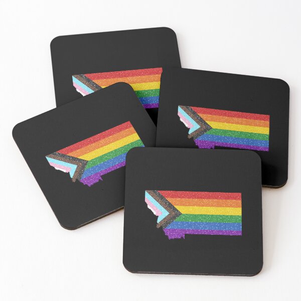 Item preview, Montana Progress Pride Flag - LGBTQ Rainbow Flag designed and sold by shaggylocks.