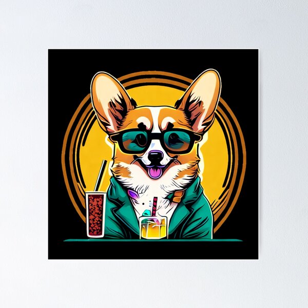 Item preview, Spec-tacular Corgi Fun designed and sold by sergeibz.