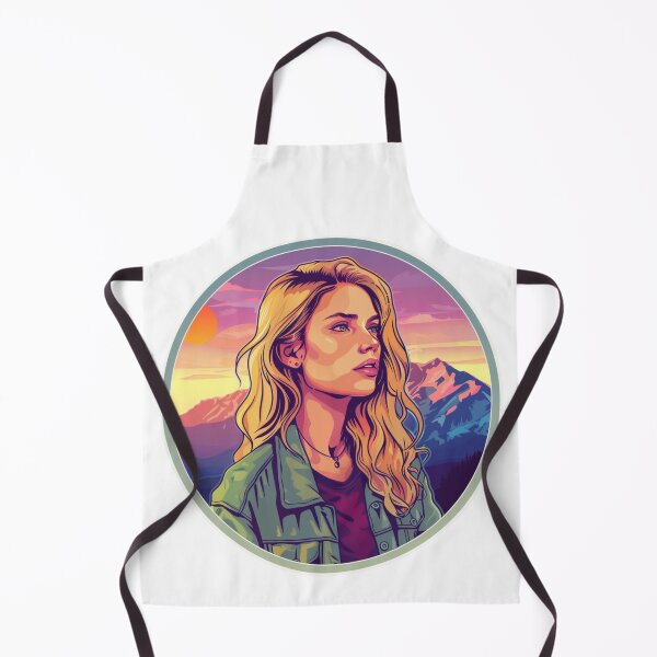 Item preview, Adorable Blonde Girl And Mountains designed and sold by NicolasGlowArt.