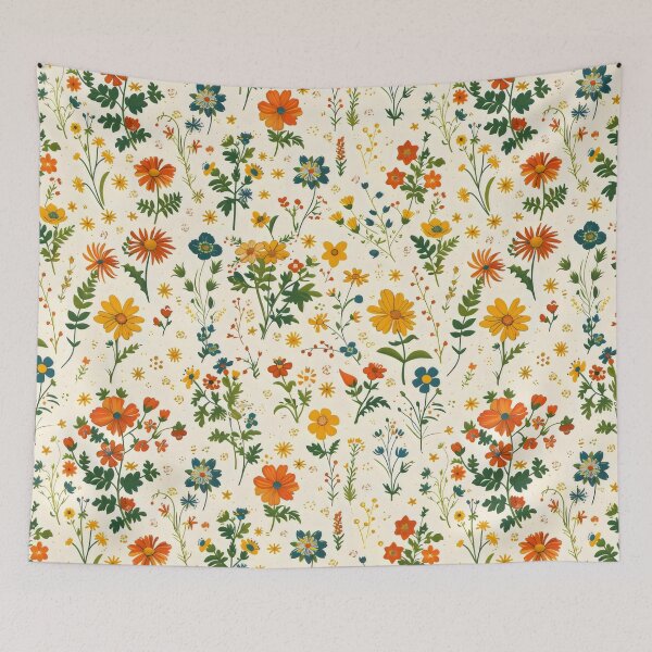 Item preview, Vibrant Botanical Garden Floral Pattern designed and sold by VoyteksDesigns.