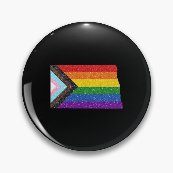 Item preview, North Dakota Progress Pride Flag - LGBTQ Rainbow Flag designed and sold by shaggylocks.