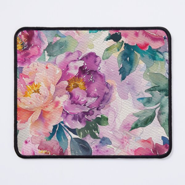 Item preview, Spring & Summer Garden Watercolor Flowers Pattern designed and sold by MahsaWatercolor.