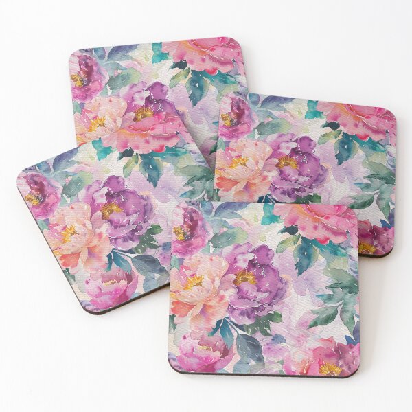 Item preview, Spring & Summer Garden Watercolor Flowers Pattern designed and sold by MahsaWatercolor.