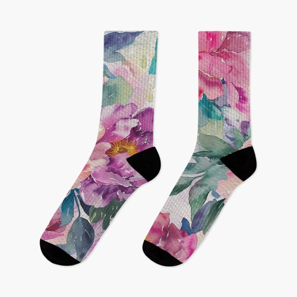 Item preview, Spring & Summer Garden Watercolor Flowers Pattern designed and sold by MahsaWatercolor.