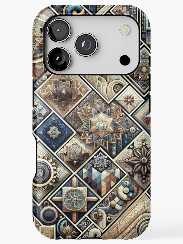 Thumbnail 1 of 4, iPhone Case, Repetitive Pattern designed and sold by Queueka.