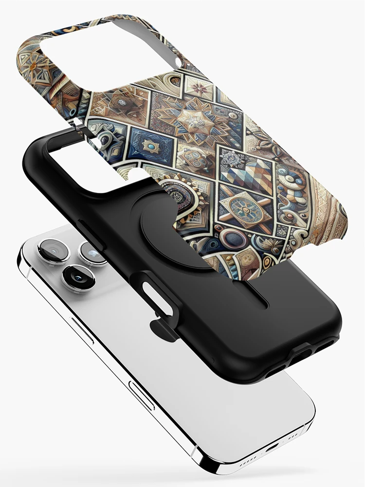 Thumbnail 2 of 4, iPhone Case, Repetitive Pattern designed and sold by Queueka.