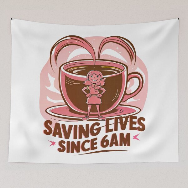 Item preview, Barista Meme : Saving Lives Since 6am  designed and sold by winnermemes.