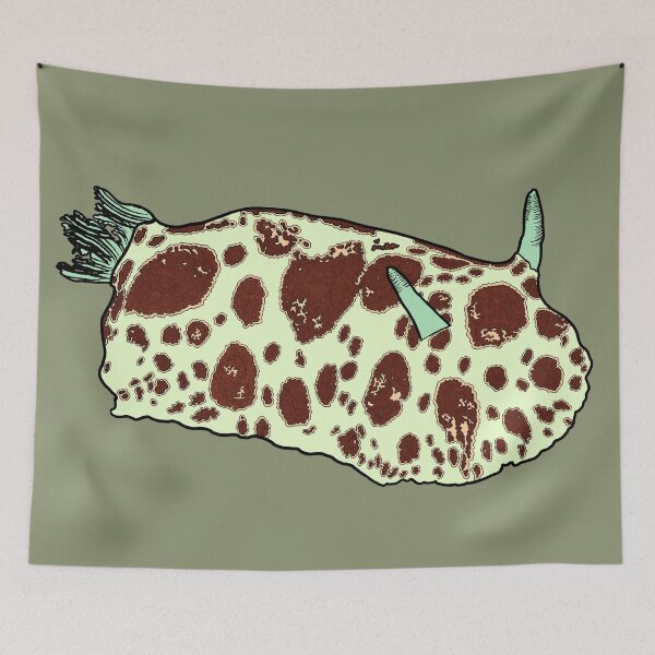 Item preview, Sea Cow Nudibranch with Fill Based on Natural Coloration designed and sold by ArtbyDLP.