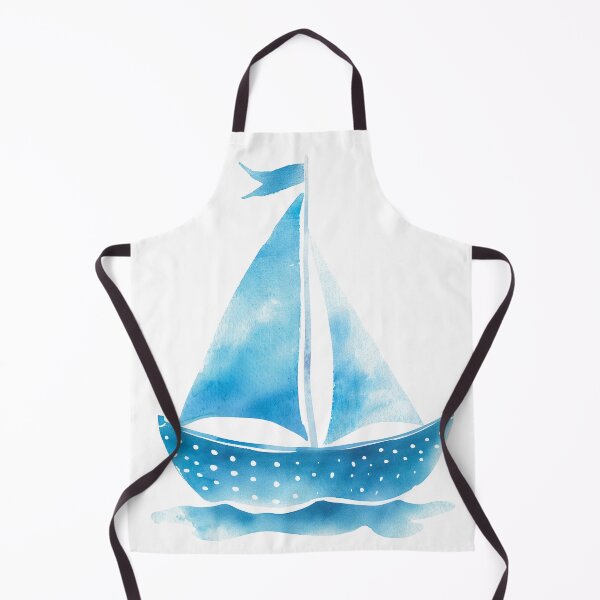 Item preview, Watercolor Boat Design for Nautical Decor designed and sold by WishMerge.