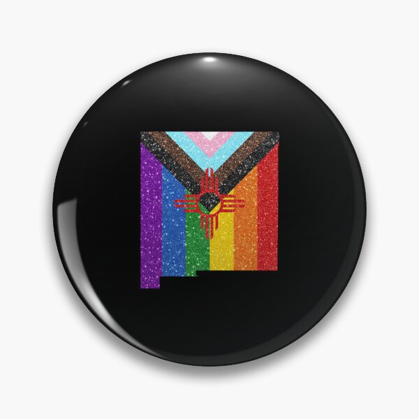Item preview, New Mexico Progress Pride Flag - LGBTQ Rainbow Flag designed and sold by shaggylocks.