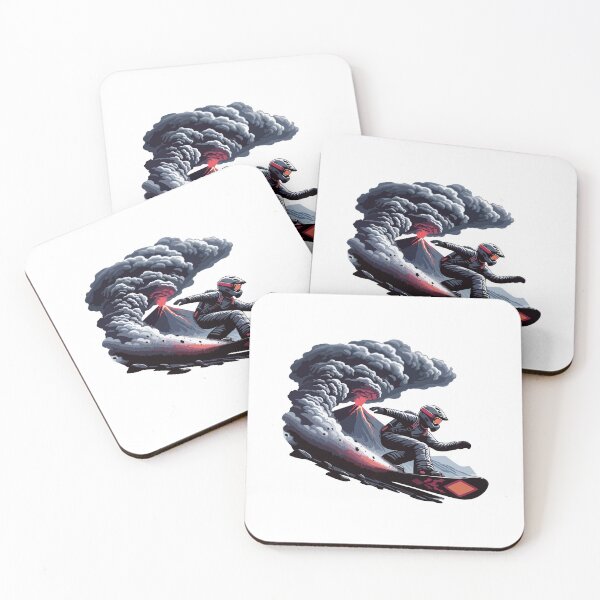 Item preview, Volcanic Rush - Extreme Snowboarding Amidst Eruption designed and sold by Akioos.