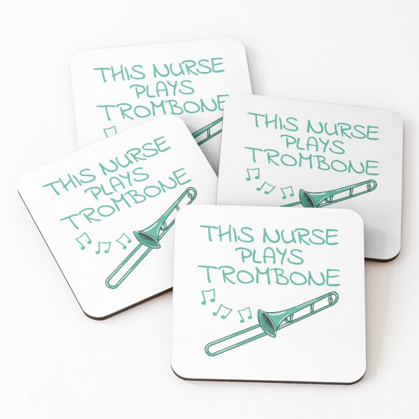 Item preview, This Nurse Plays Trombone, Trombonist Brass Musician designed and sold by doodlerob.