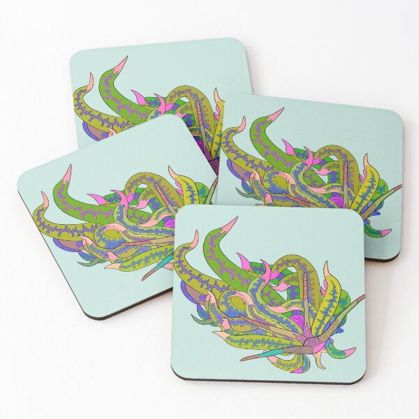 Item preview, Rainbow Spun Of Light Sea Slug Abstract Coloration option 3 designed and sold by ArtbyDLP.