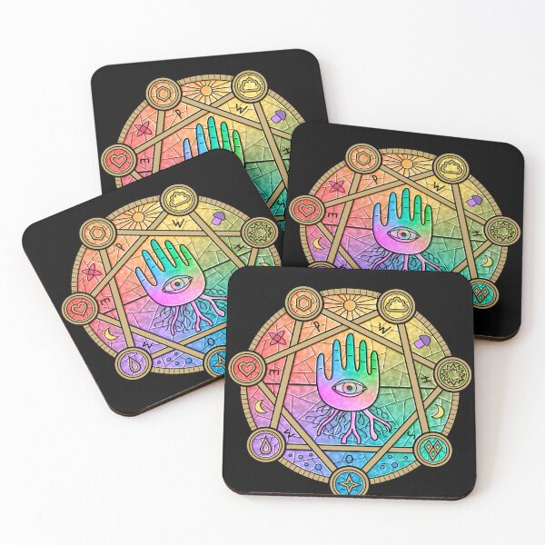 Item preview, Mutazione psychedelic sigil front print designed and sold by VixPeculiar.