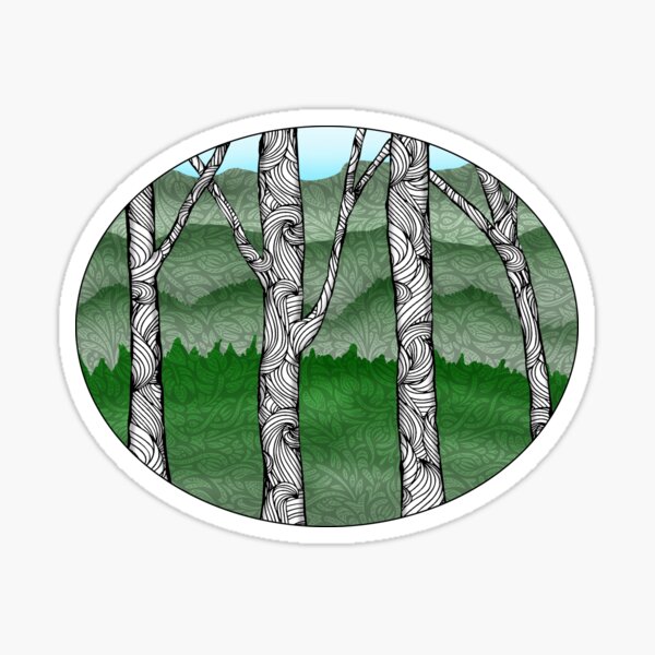 Birch Trees Sticker
