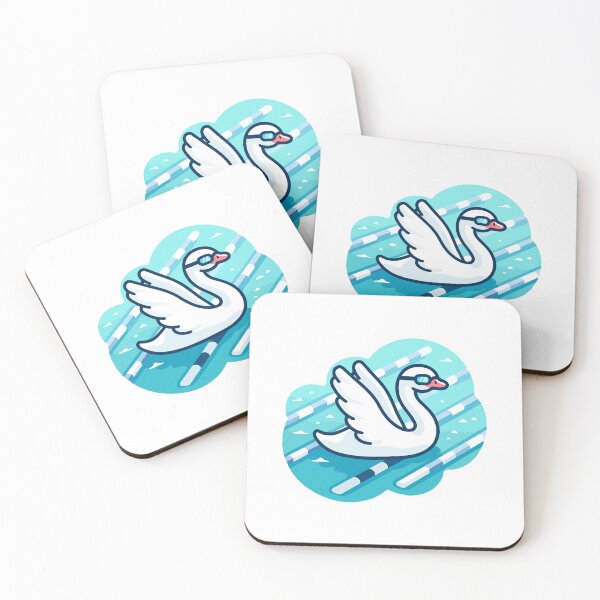 Item preview, Fun Cartoon Swan Swimming with Goggles designed and sold by Akioos.
