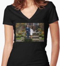 HRH Prince Harry and Meghan Markle Royal Wedding Women's Fitted V-Neck T-Shirt