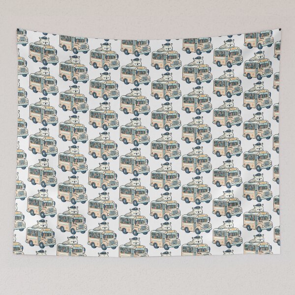 Item preview, Whimsical Owl Driving a Bookmobile Cartoon designed and sold by Akioos.