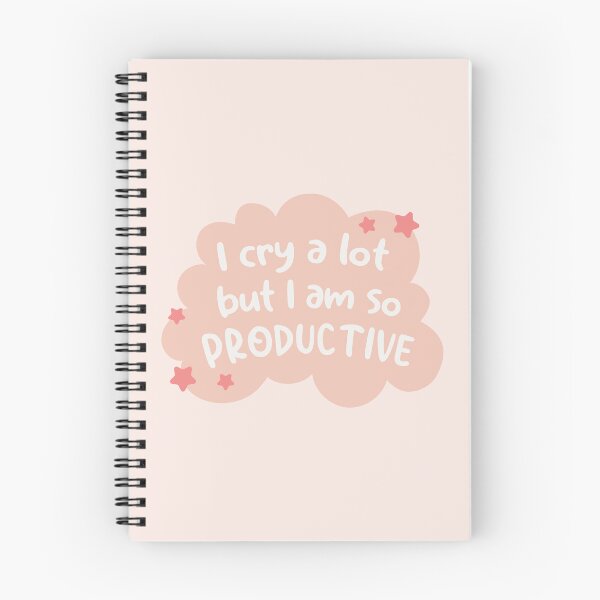 Item preview, I Cry A Lot But I Am So Productive - Pastel Pink designed and sold by Zorana Stevanovic.