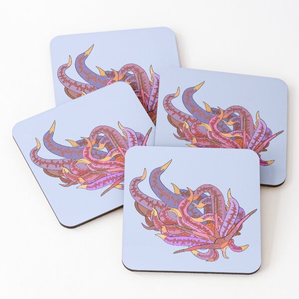 Item preview, Pink and Purple Spun Of Light Nudibranch with Natural Coloration designed and sold by ArtbyDLP.