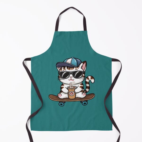 Item preview, Swaggy Cat On Skateboard With Coffee designed and sold by canvadreamer444.