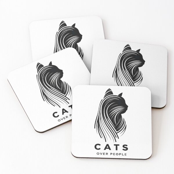 Item preview, Cats Over People white strokes designed and sold by SparkleShack.
