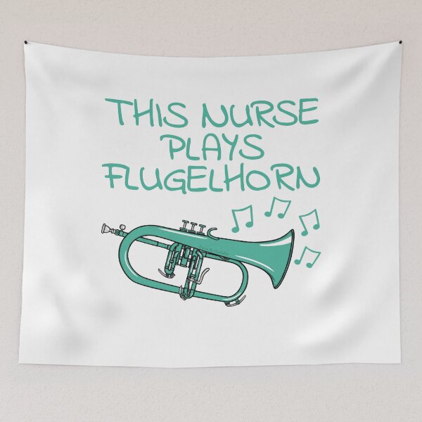 Item preview, This Nurse Plays Flugelhorn, Hornist Horn Player Brass Musician designed and sold by doodlerob.