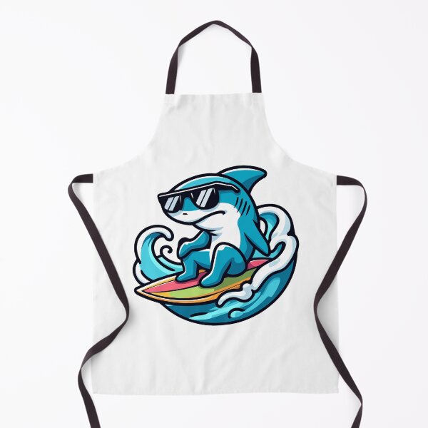 Item preview, Cool Surfing Shark with Sunglasses Cartoon designed and sold by Akioos.