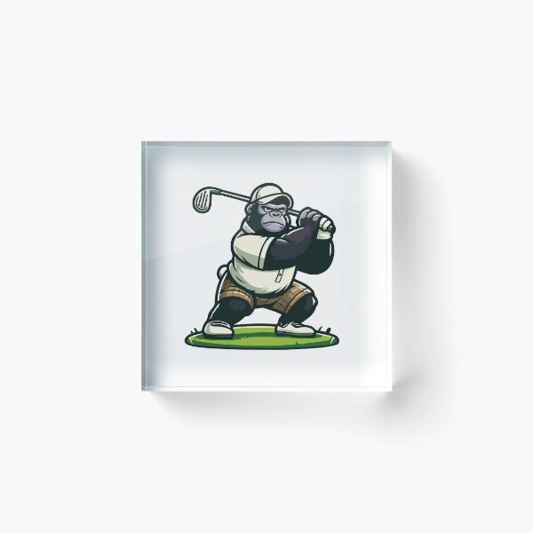 Item preview, Fierce Golfing Gorilla Cartoon designed and sold by Akioos.