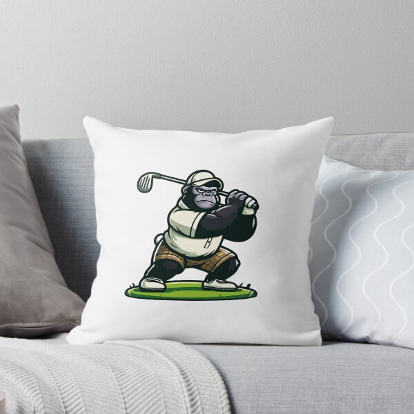 Item preview, Fierce Golfing Gorilla Cartoon designed and sold by Akioos.