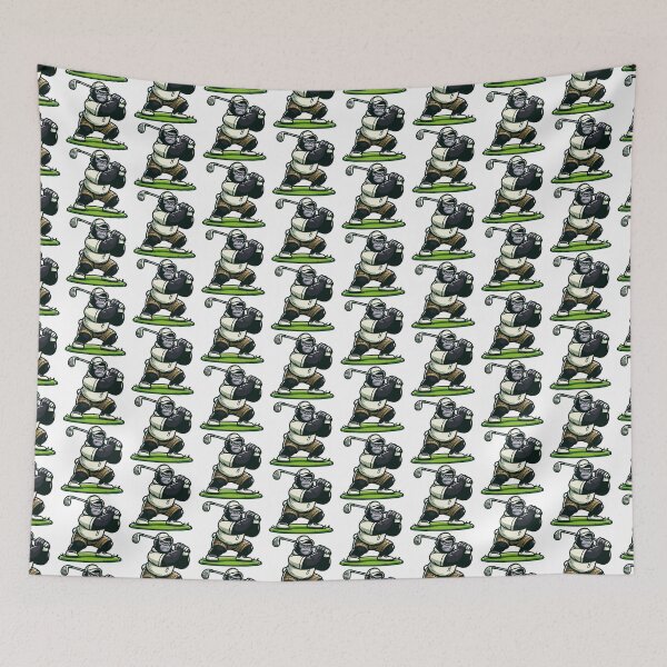 Item preview, Fierce Golfing Gorilla Cartoon designed and sold by Akioos.