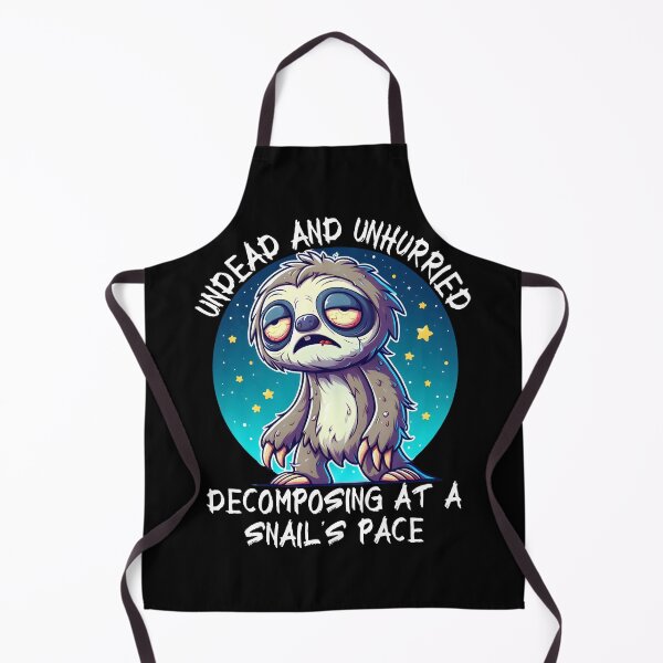 Item preview, Zombie Sloth Undead and Unhurried Decomposing at a Snail's Pace Funny Undead Cartoon designed and sold by André Botes.