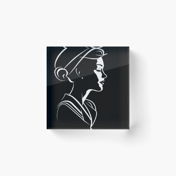 Item preview, Scandinavian Stewardess Silhouette designed and sold by BasedCanvas.