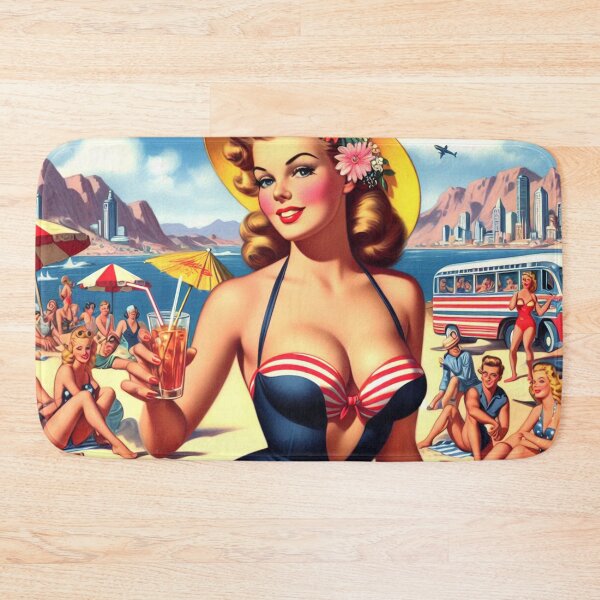 Item preview, Retro Summer Swimsuit Pin-up designed and sold by PulpVintage.