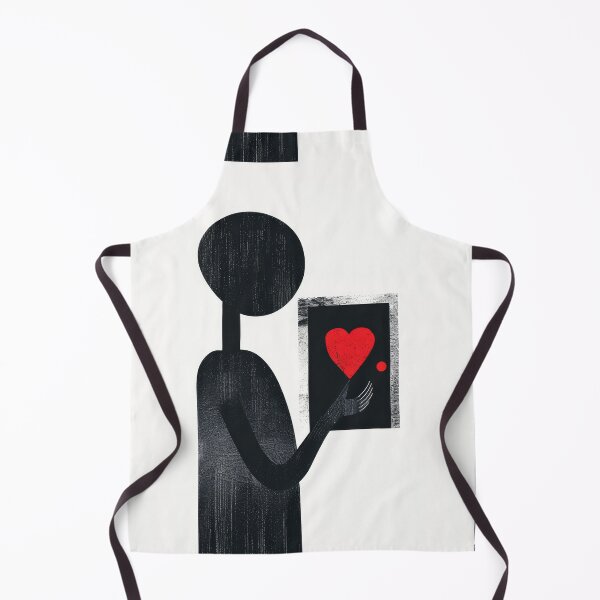 Item preview, Red Heart in Hand - Minimalist Illustration designed and sold by Piotrek0001.