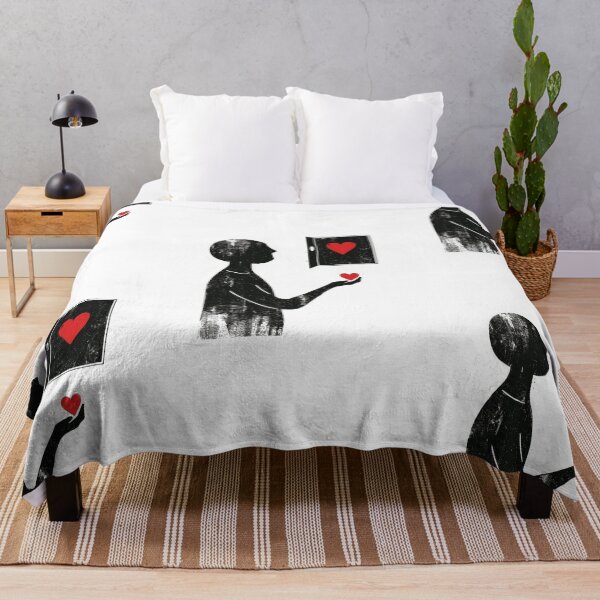 Item preview, Red Heart in Hand - Minimalist Illustration designed and sold by Piotrek0001.